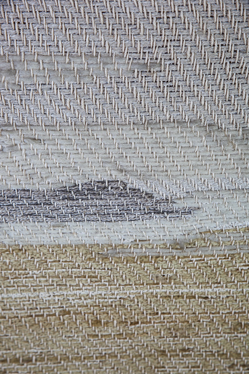 Mid Century Modern Woven Tapestry Art Golden Gate Bridge Original Signed Weaving - Image 3