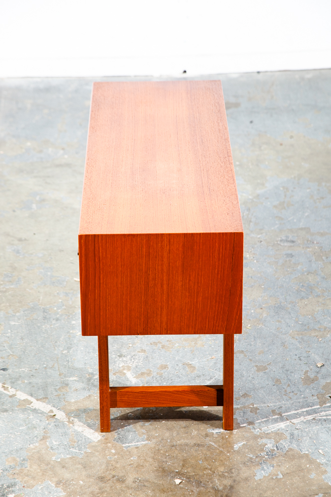 Mid Century Danish Modern Table Entryway Entrance Console Storage Small Vintage Rosewood Teak - Image 6