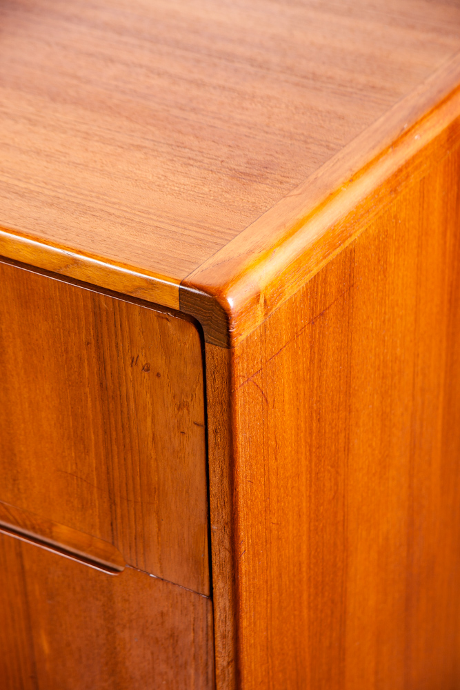 Mid Century Danish Modern Dresser Credenza 6 Drawer Teak Vintage Denmark Low Mcm Lowboy - Image 8
