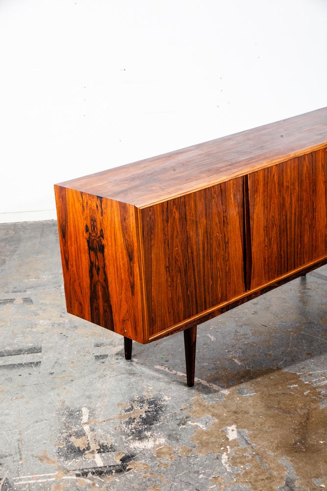 Mid Century Danish Modern Credenza Sideboard Solid Rosewood Drawers Denmark Mcm Vintage Arne Vodder Hans Wegner - Image 7