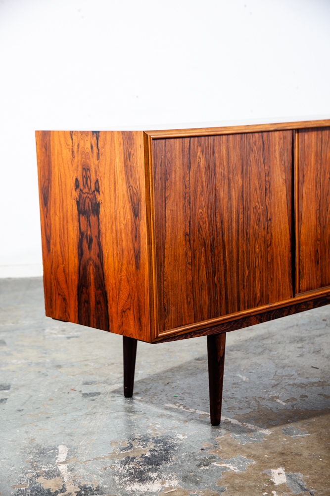 Mid Century Danish Modern Credenza Sideboard Solid Rosewood Drawers Denmark Mcm Vintage Arne Vodder Hans Wegner - Image 6