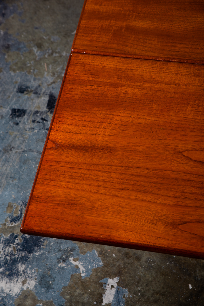 Mid Century Danish Modern Dining Table Teak Borge Mogensen Soborg Mobler #162 Extension Leaf x2 Kitchen Writing - Image 11