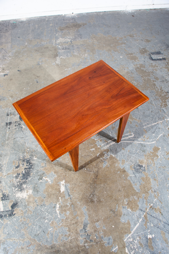 Mid Century Modern End Table Side Nightstand Teak Stanley Restored Vintage Mcm - Image 5
