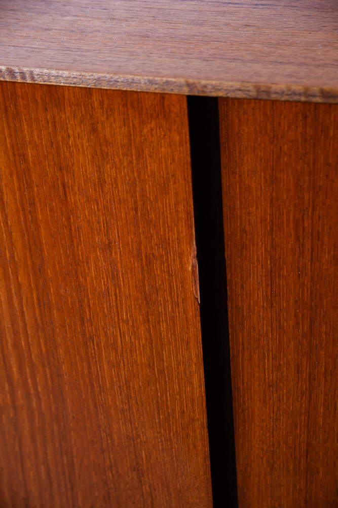 Mid Century Danish Modern Credenza Sideboard Teak Cabinet Buffet Hutch Drawers Vintage Denmark Highboard - Image 10