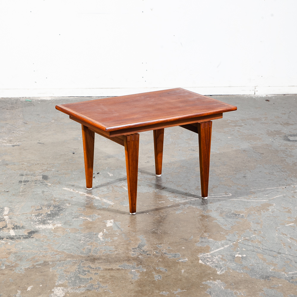 Mid Century Modern End Table Side Nightstand Teak Stanley Restored Vintage Mcm