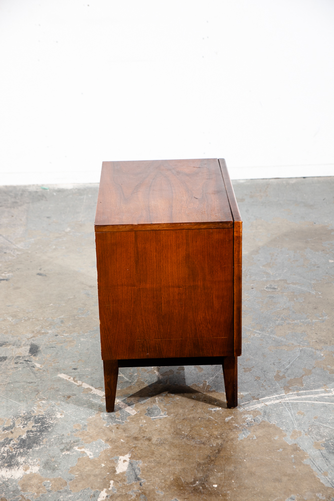 Mid Century Modern Nightstand End Side Table Two Drawers Lane Shelf Vintage Mcm - Image 6