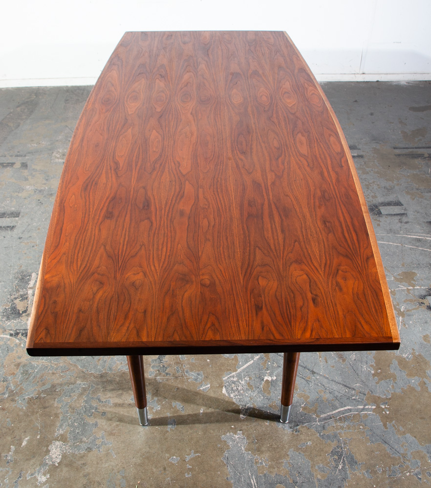 Mid Century Modern Conference Table Walnut Dining 96 in. Large Sligh Lowry Mcm Vintage Denmark