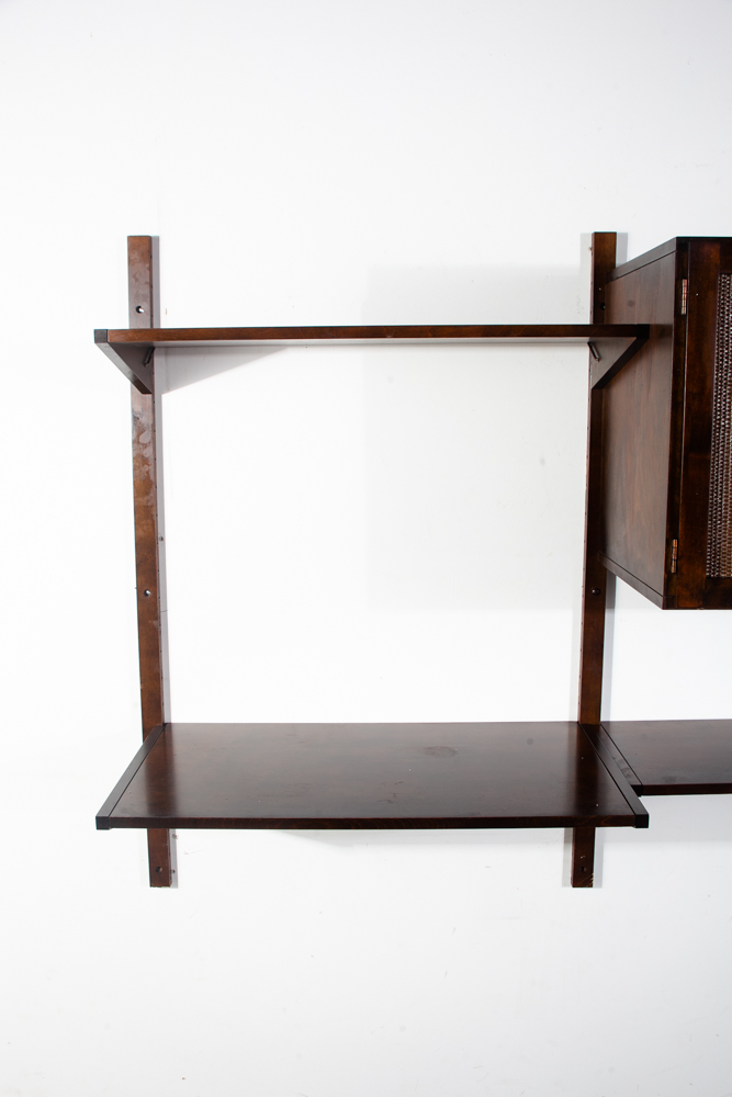 Mid Century Modern Wall Unit 2 Bay American Cabinet Modular Shelving Danish Mcm Vintage - Image 5