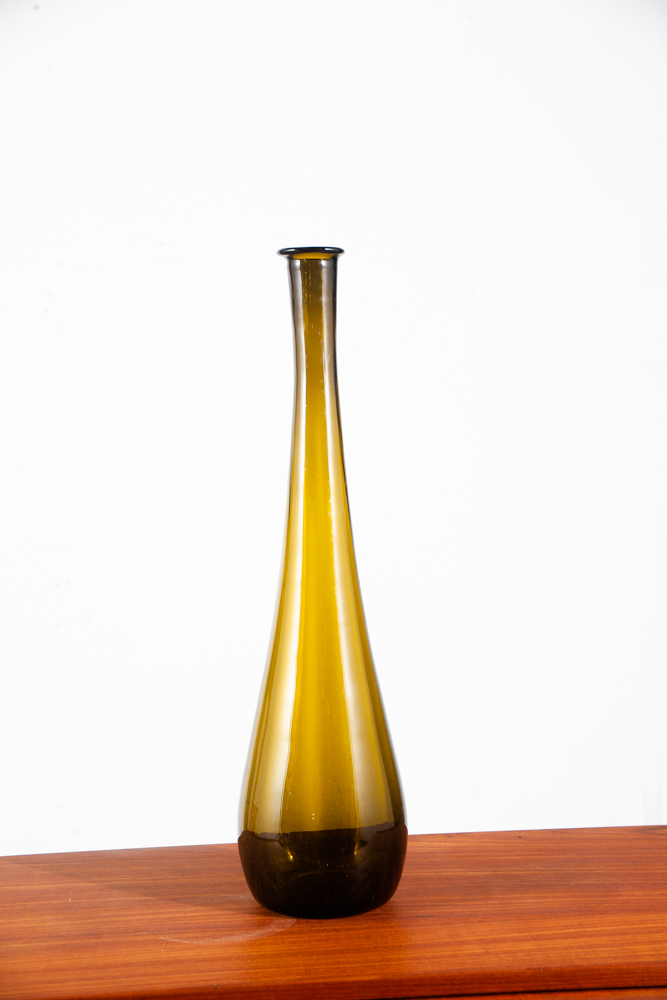 Mid Century Modern Glass Vase Lot Set 4 70s Handblown Viking Colorful Large Mcm Decorative - Image 8