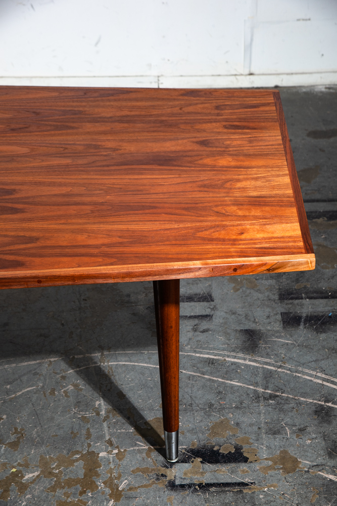 Mid Century Modern Conference Table Walnut Dining 96 in. Large Sligh Lowry Mcm Vintage Denmark - Image 6
