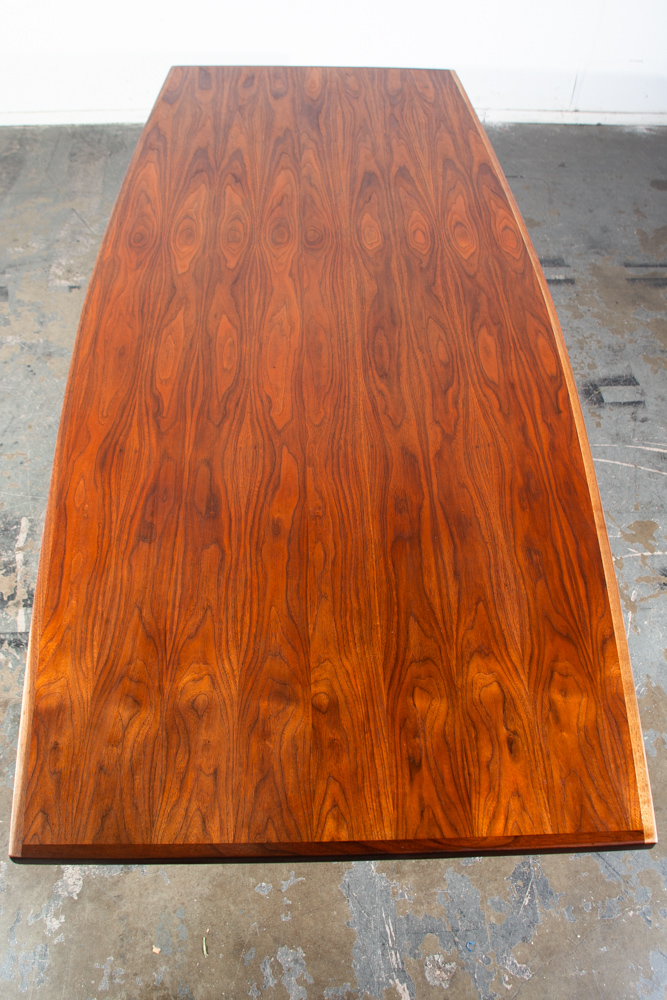 Mid Century Modern Conference Table Walnut Dining 96 in. Large Sligh Lowry Mcm Vintage Denmark - Image 3