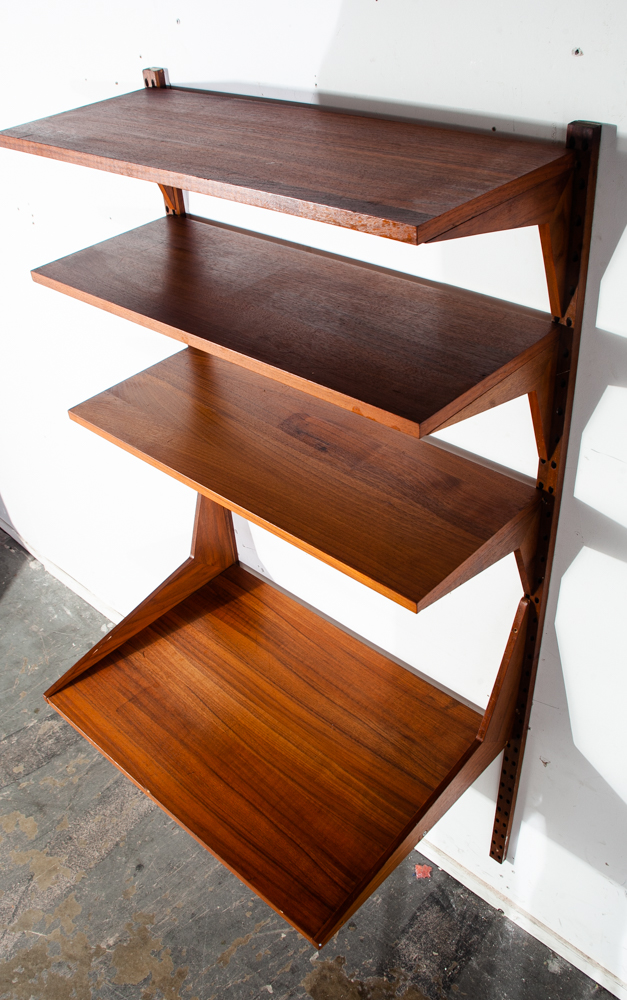 Mid Century Danish Modern Wall Unit Teak Poul Cadovius Cado Desk Modular Shelves Denmark Vintage Adjustable - Image 4