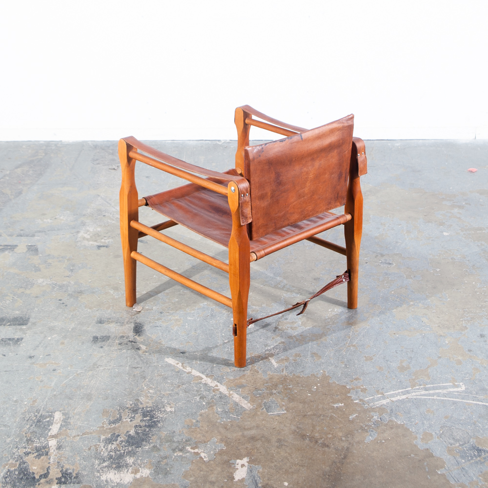 Mid Century Danish Modern lounge Chairs Safari Brown Leather Arm Kaare Klint Tan Beech Wood Denmark - Image 11