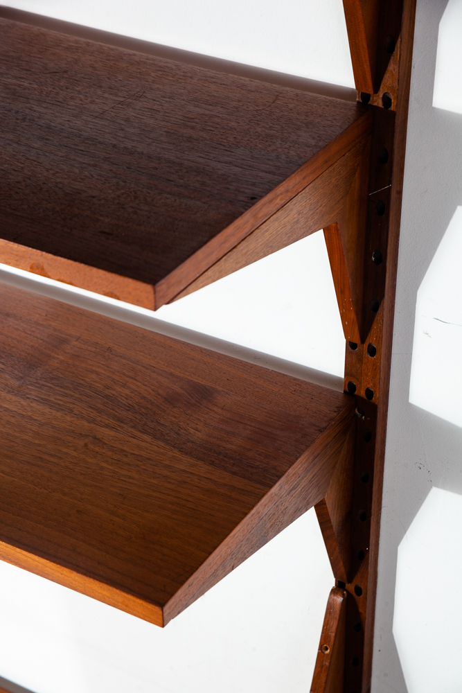 Mid Century Danish Modern Wall Unit Teak Poul Cadovius Cado Desk Modular Shelves Denmark Vintage Adjustable - Image 8