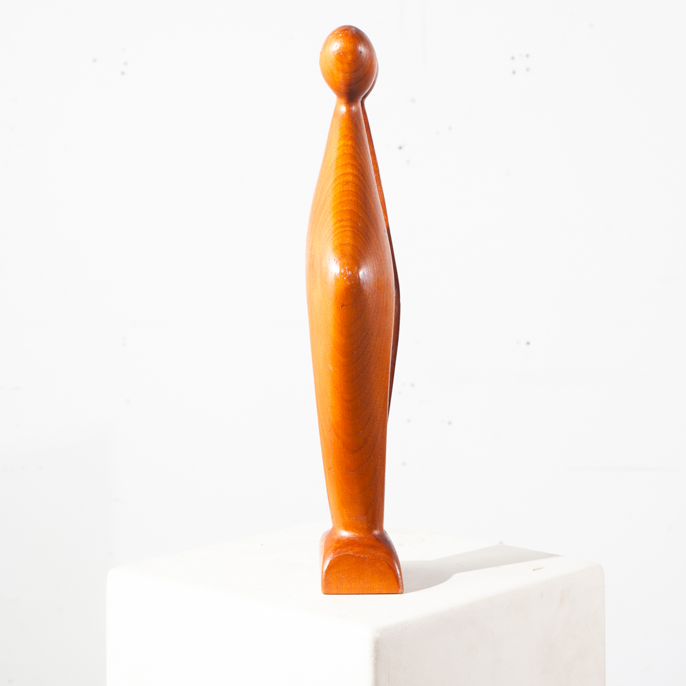 Mid Century Danish Modern Sculpture Solid Teak Wood Denmark Abstract Signed Mcm - Image 7