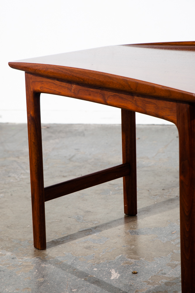 Mid Century Danish Modern Vintage Side Table End Nightstand Dux Folke Ohlsson Wedge Mcm - Image 11