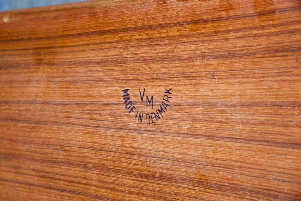Mid Century Danish Modern Sewing Table Side End Teak Kai Kristiansen Vildbjerg M - Image 11