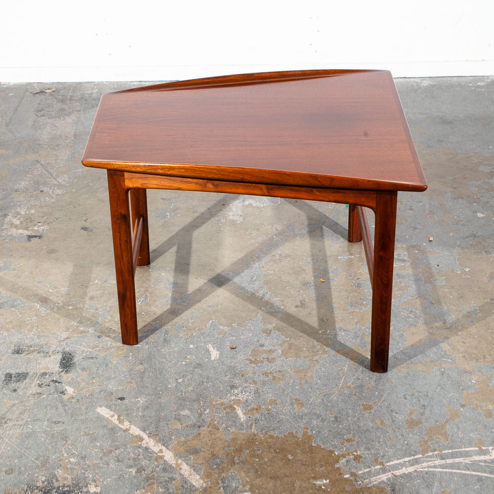 Mid Century Danish Modern Vintage Side Table End Nightstand Dux Folke Ohlsson Wedge Mcm - Image 5