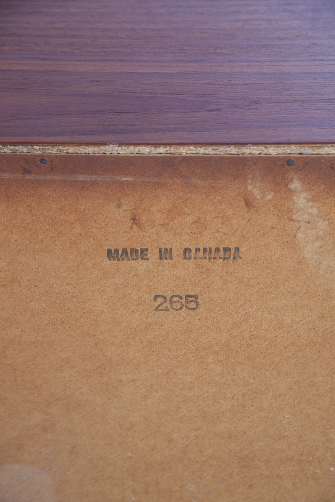 Mid Century Danish Modern Dresser 6 Drawer Credenza Solid Teak Canada Vintage VG - Image 9