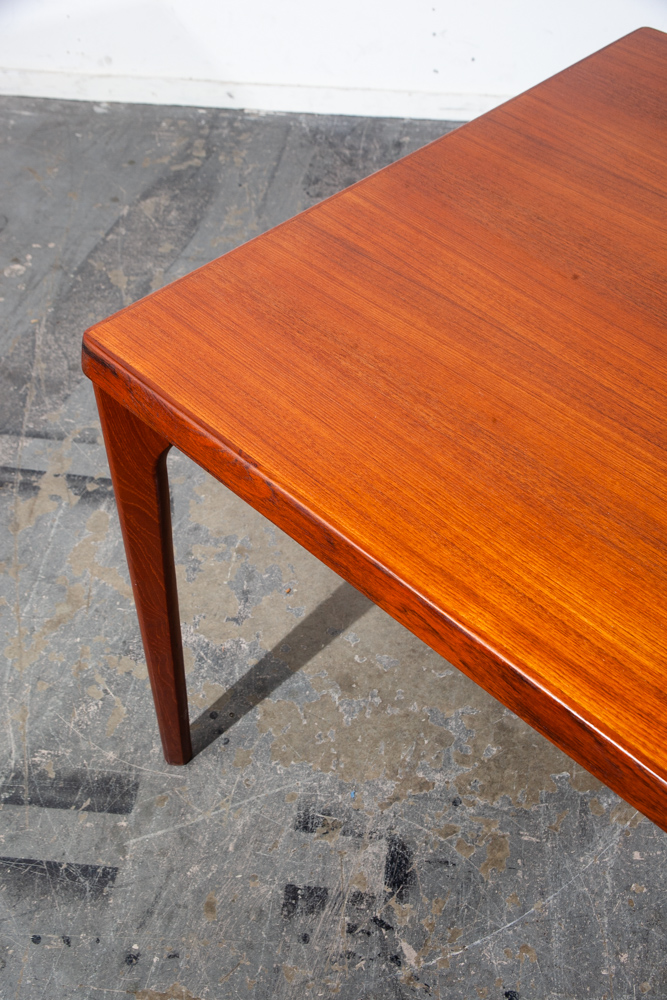 Mid Century Danish Modern Henning Kjaernulf Vejle Mobler Teak Draw Leaf x2 Extending Wood Large Denmark - Image 9