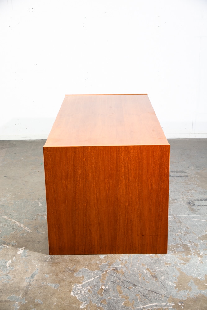 Mid Century Danish Modern Desk Executive Teak Denmark Vintage Office Wood File - Image 4