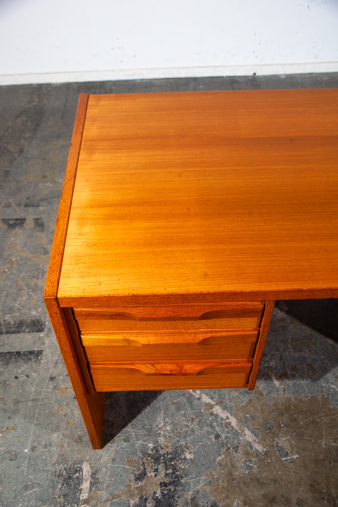 Mid Century Danish Modern Desk Executive Teak Denmark Vintage Office Wood File - Image 6