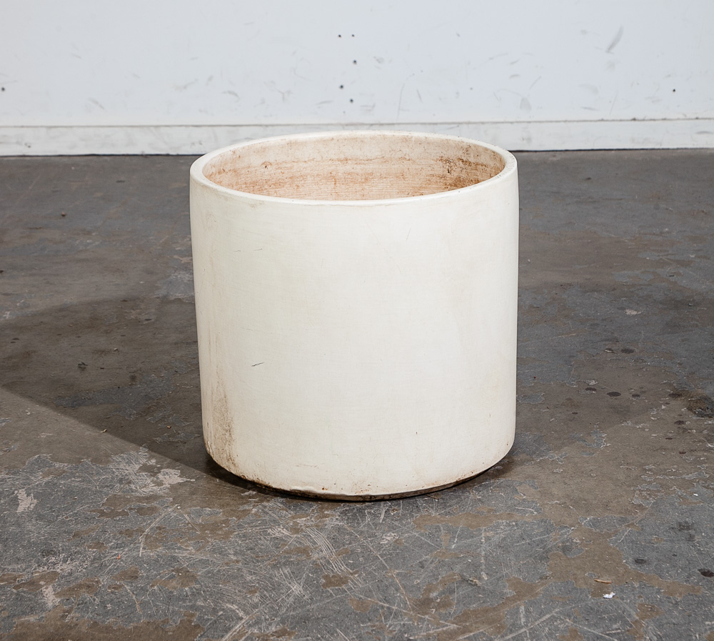 Mid Century Modern Planter AC-14 White Matte Large Gainey Ceramic Vintage Round - Image 3