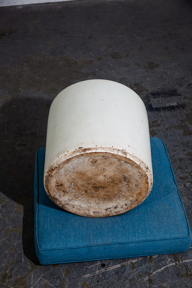 Mid Century Modern Planter AC-14 White Matte Large Gainey Ceramic Vintage Round - Image 9