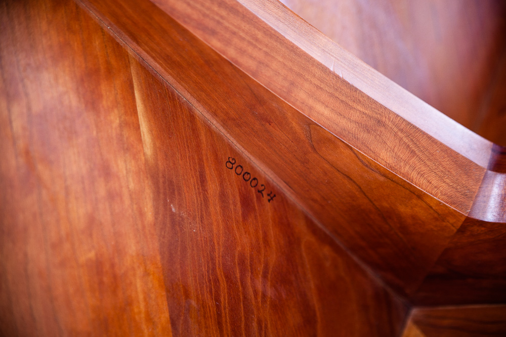 Mid Century Modern Dining Table Solid Cherry Wood Sculpted Round Custom Vintage Thos Moser - Image 10