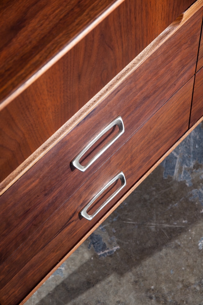 Mid Century Modern Dresser Credenza Walnut 9 Drawer Restored Lane Drexel Vintage - Image 11