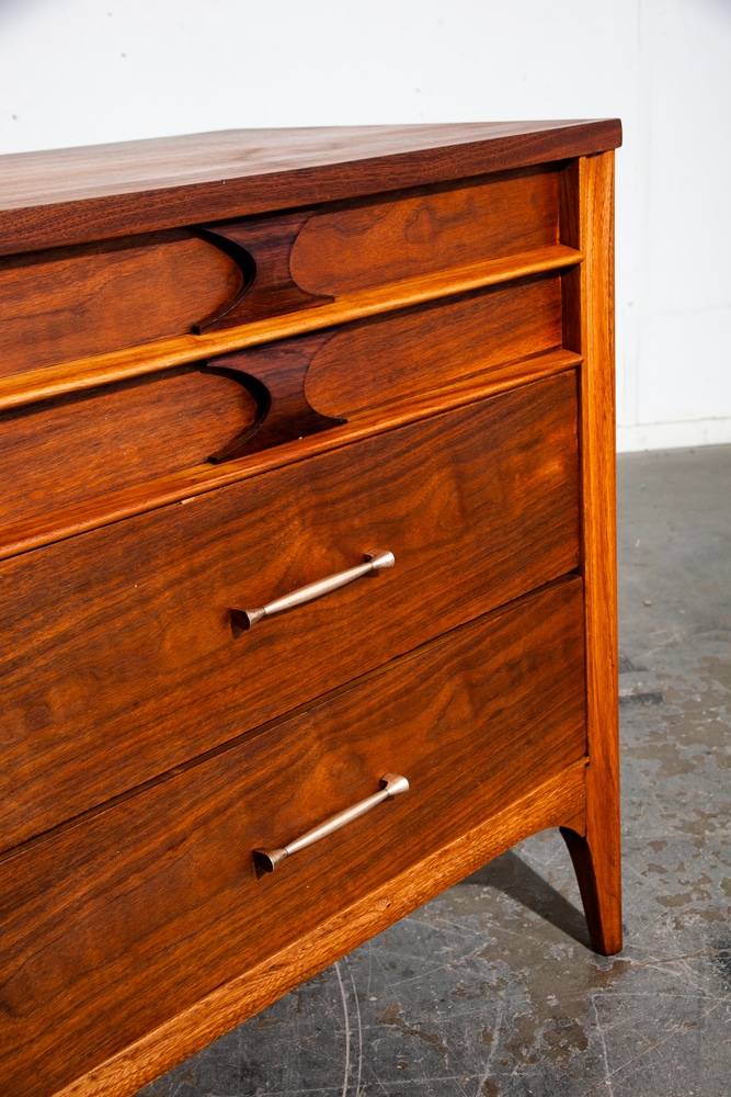 Mid Century Modern Dresser Credenza Kent Coffey 6 Drawer Perspecta Brasilia Wood - Image 11