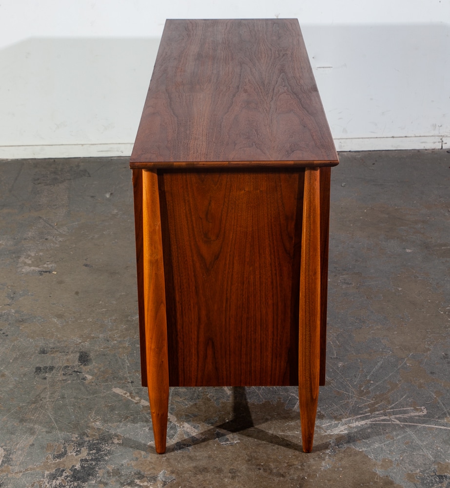 Mid Century Modern Dresser Credenza Walnut 9 Drawer Restored Lane Drexel Vintage - Image 5