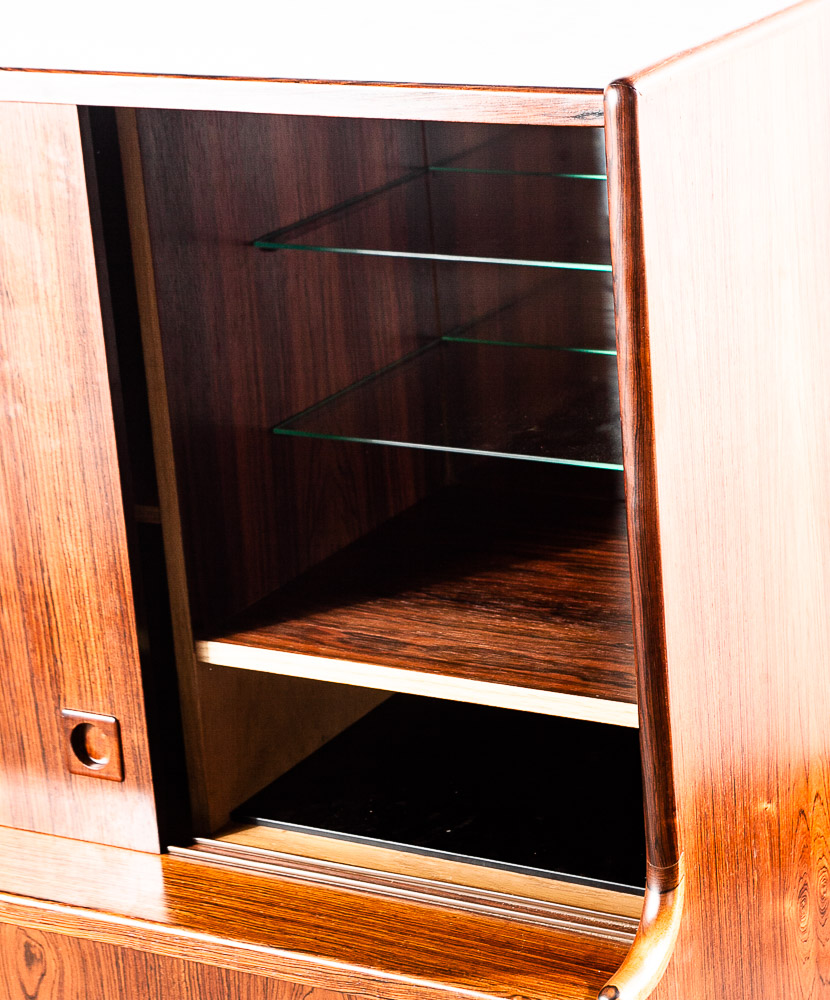 Mid Century Danish Modern Credenza Sideboard Brazilian Rosewood Large Denmark NM - Image 10
