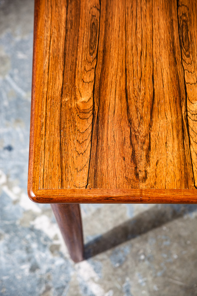Mid Century Danish Modern End Table Side Square Rosewood Denmark Nightstand Mcm - Image 10