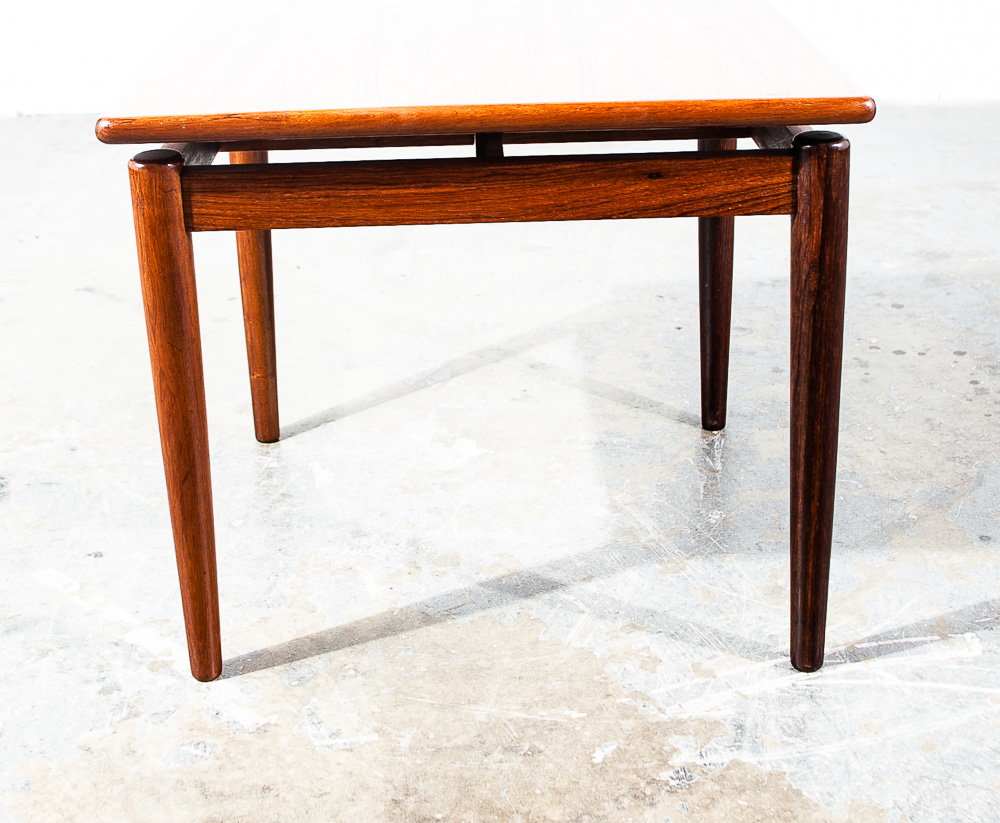 Mid Century Danish Modern End Table Side Square Rosewood Denmark Nightstand Mcm - Image 4