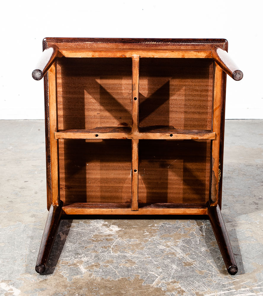 Mid Century Danish Modern End Table Side Square Rosewood Denmark Nightstand Mcm - Image 5