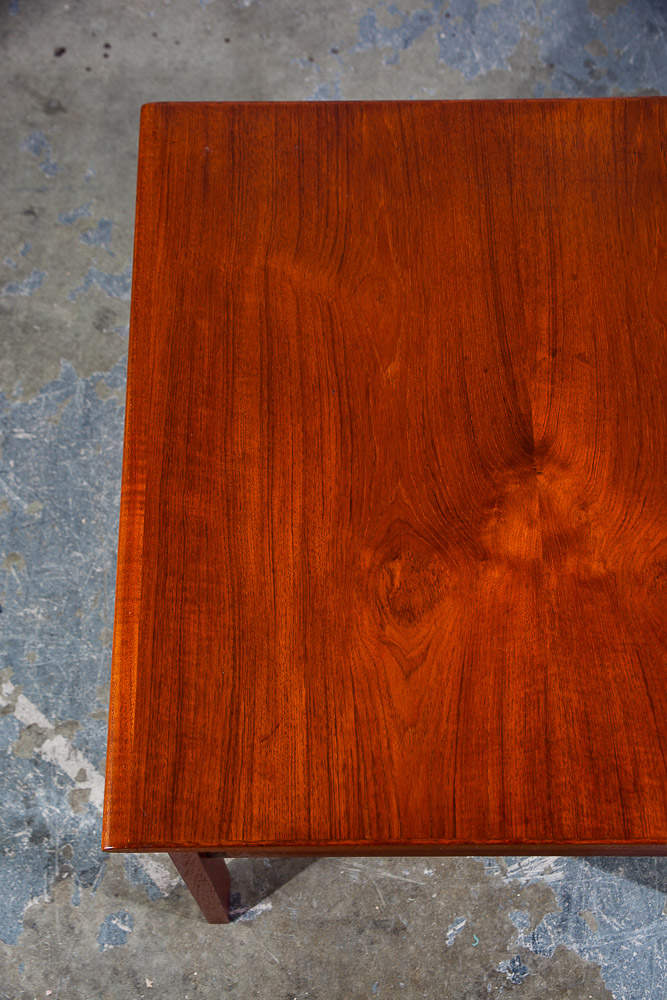 Mid Century Danish Modern End Table Side Square Teak Denmark Illum Wikkelso NM - Image 4