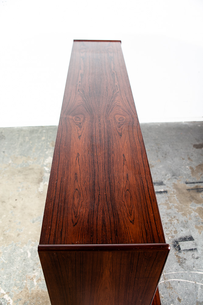 Mid Century Danish Modern Credenza Sideboard Brazilian Rosewood Large Denmark NM - Image 7