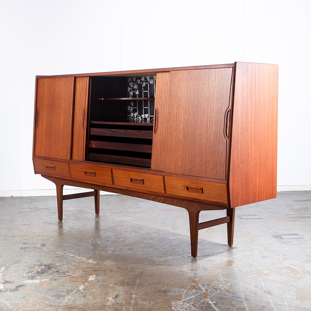 Mid Century Danish Modern Credenza Westergaards Silkeborg Sideboard Large Cabinet - Image 3