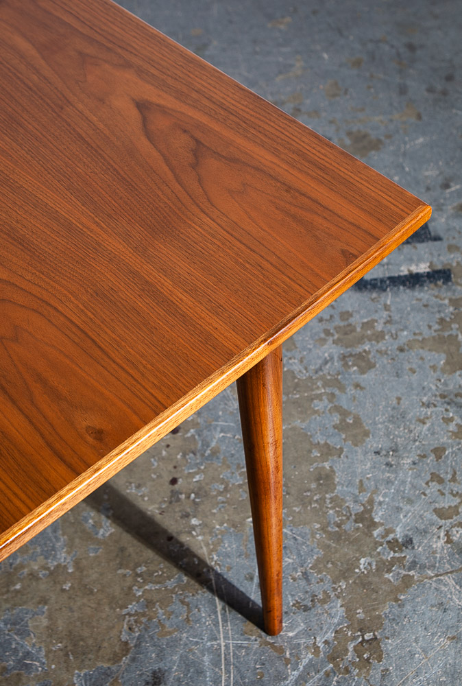 Mid Century Modern Dining Table Walnut Brown Saltman Denmark Danish Rectangular - Image 10