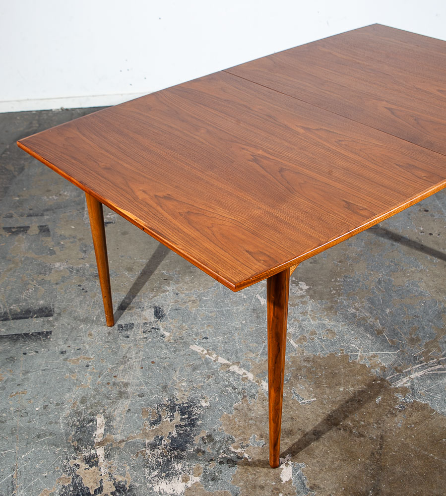 Mid Century Modern Dining Table Walnut Brown Saltman Denmark Danish Rectangular - Image 5