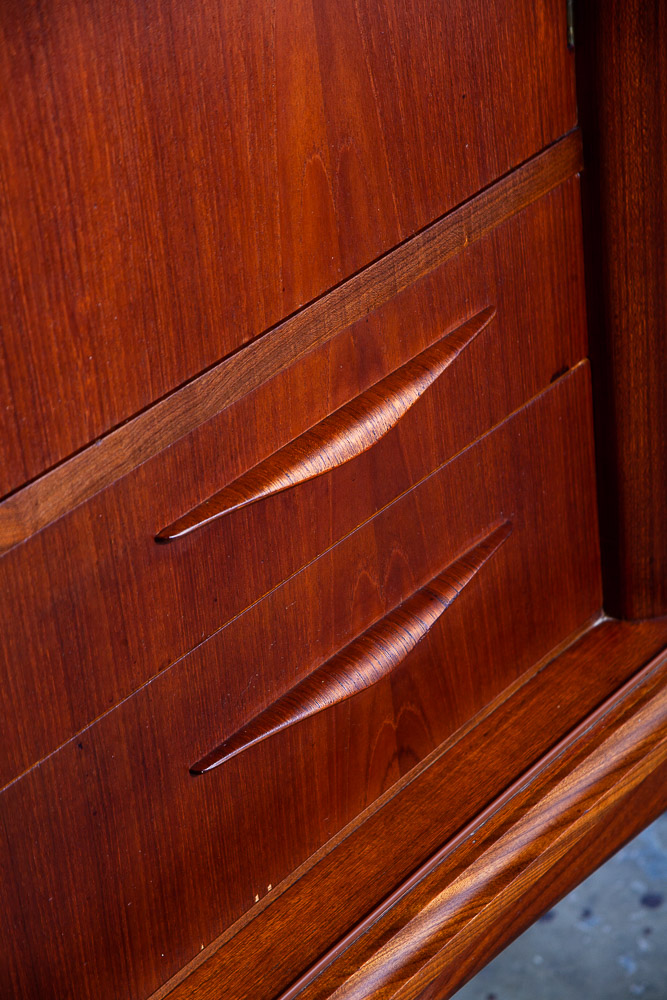 Mid Century Danish Modern Credenza Brazilian Rosewood Sideboard Large Cabinet NM - Image 11
