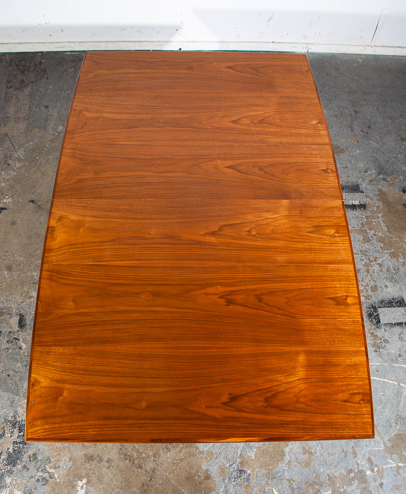 Mid Century Modern Dining Table Walnut Brown Saltman Denmark Danish Rectangular - Image 3