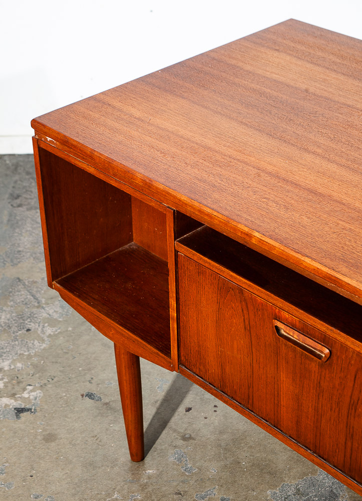 Mid Century Danish Modern Desk Office Executive Teak J Svenstrup Bar Denmark - Image 12