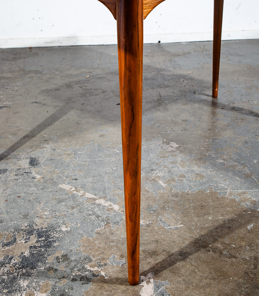 Mid Century Modern Dining Table Walnut Brown Saltman Denmark Danish Rectangular - Image 8