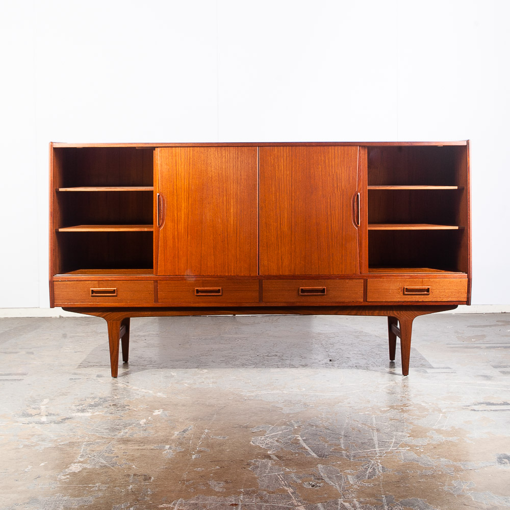Mid Century Danish Modern Credenza Westergaards Silkeborg Sideboard Large Cabinet - Image 5