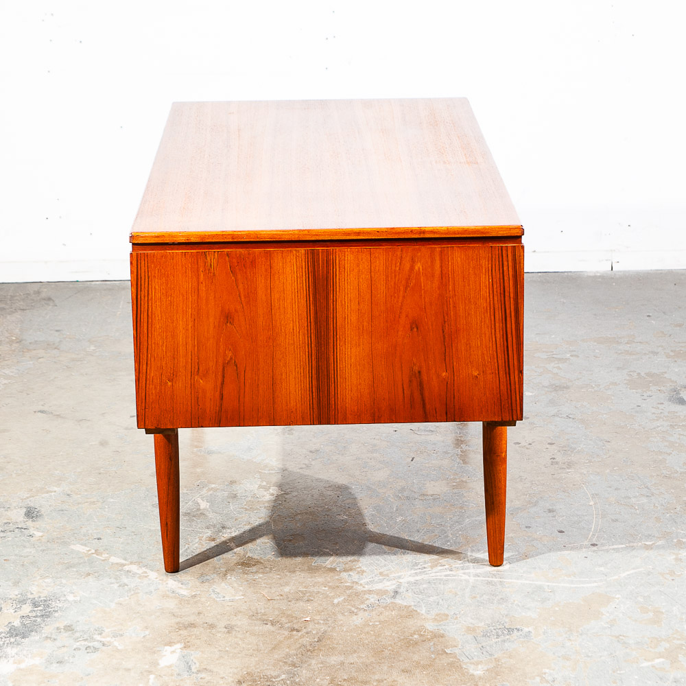 Mid Century Danish Modern Desk Office Executive Teak J Svenstrup Bar Denmark - Image 8