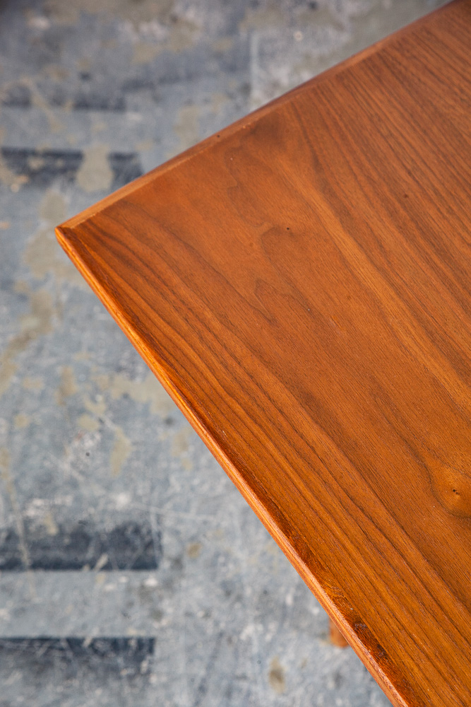Mid Century Modern Dining Table Walnut Brown Saltman Denmark Danish Rectangular - Image 6