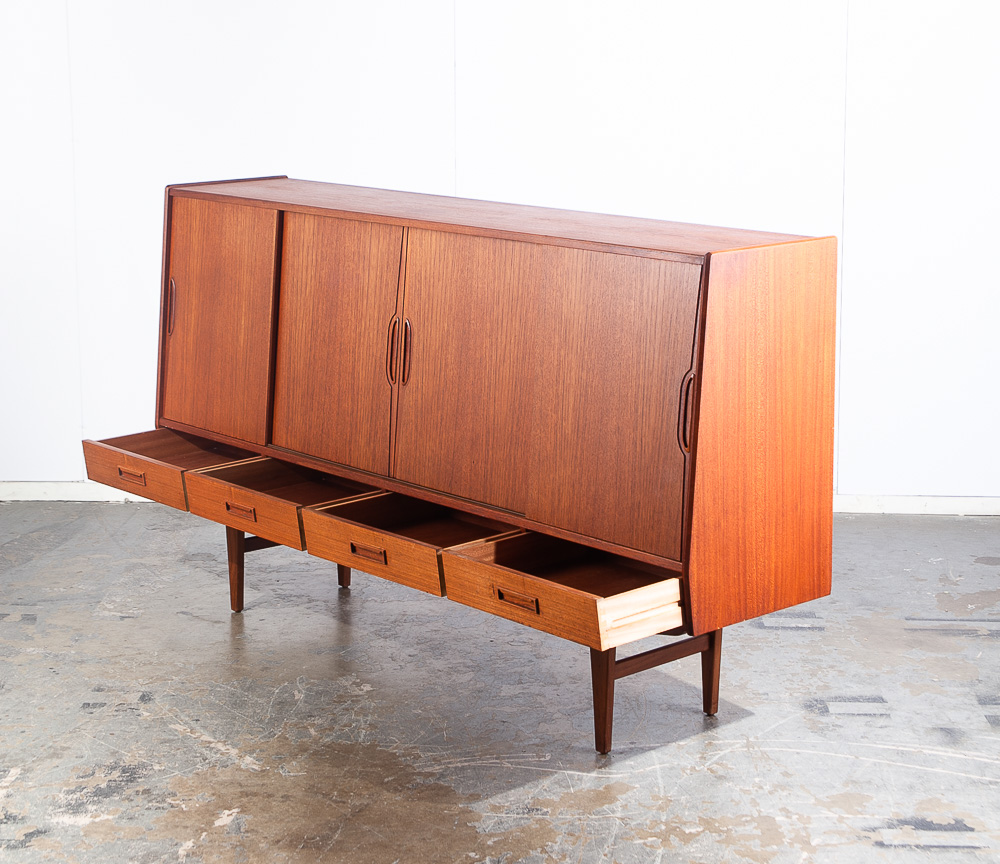 Mid Century Danish Modern Credenza Westergaards Silkeborg Sideboard Large Cabinet - Image 8