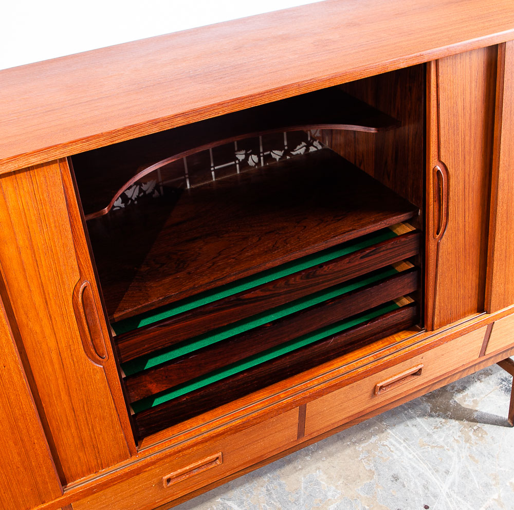 Mid Century Danish Modern Credenza Westergaards Silkeborg Sideboard Large Cabinet - Image 9